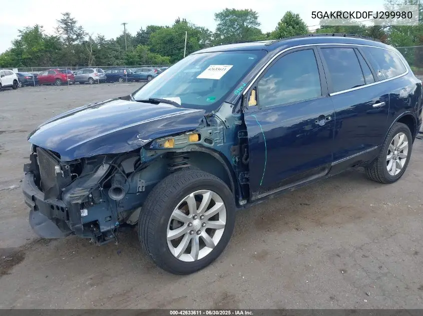 2015 Buick Enclave Premium VIN: 5GAKRCKD0FJ299980 Lot: 42633611