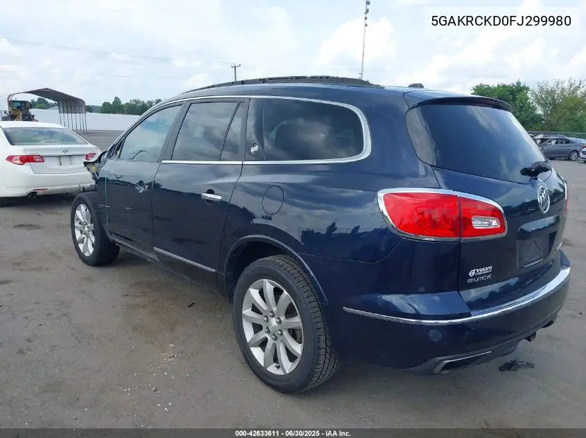 2015 Buick Enclave Premium VIN: 5GAKRCKD0FJ299980 Lot: 42633611