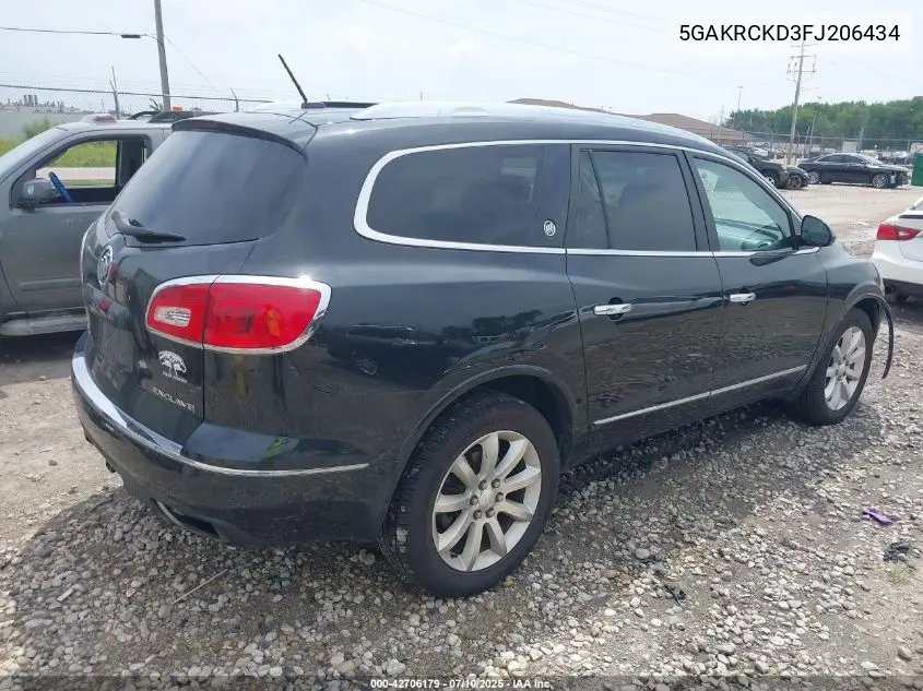 2015 Buick Enclave Premium VIN: 5GAKRCKD3FJ206434 Lot: 42706179