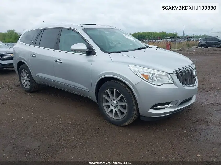 2017 Buick Enclave Leather VIN: 5GAKVBKDXHJ133880 Lot: 42258521