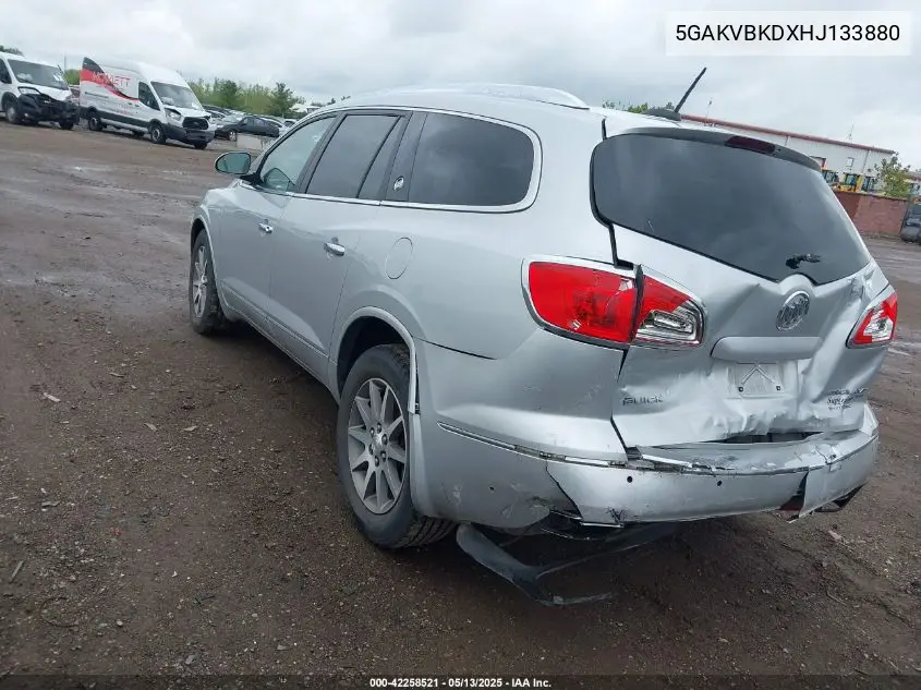 2017 Buick Enclave Leather VIN: 5GAKVBKDXHJ133880 Lot: 42258521