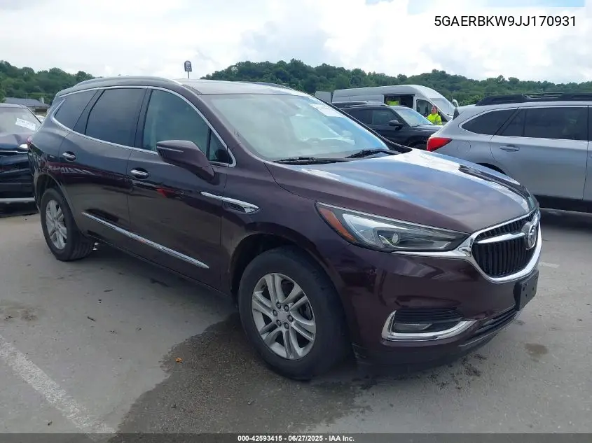 2018 Buick Enclave Essence VIN: 5GAERBKW9JJ170931 Lot: 42593415