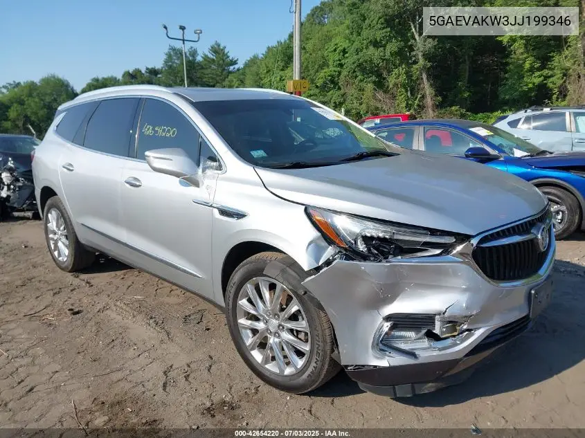 2018 Buick Enclave Essence VIN: 5GAEVAKW3JJ199346 Lot: 42654220