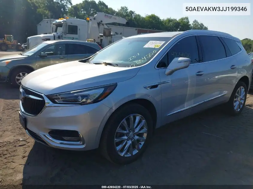 2018 Buick Enclave Essence VIN: 5GAEVAKW3JJ199346 Lot: 42654220