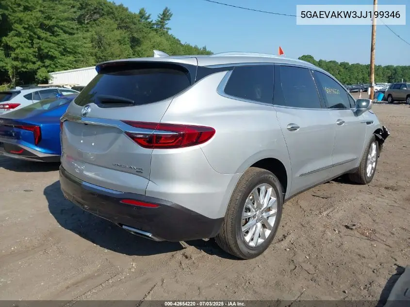 2018 Buick Enclave Essence VIN: 5GAEVAKW3JJ199346 Lot: 42654220