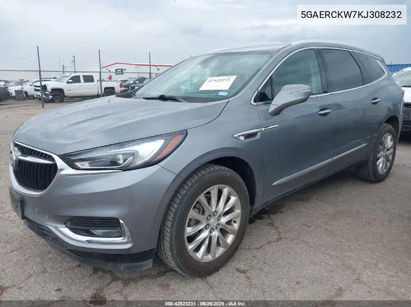 2019 Buick Enclave Fwd Premium VIN: 5GAERCKW7KJ308232 Lot: 42523231