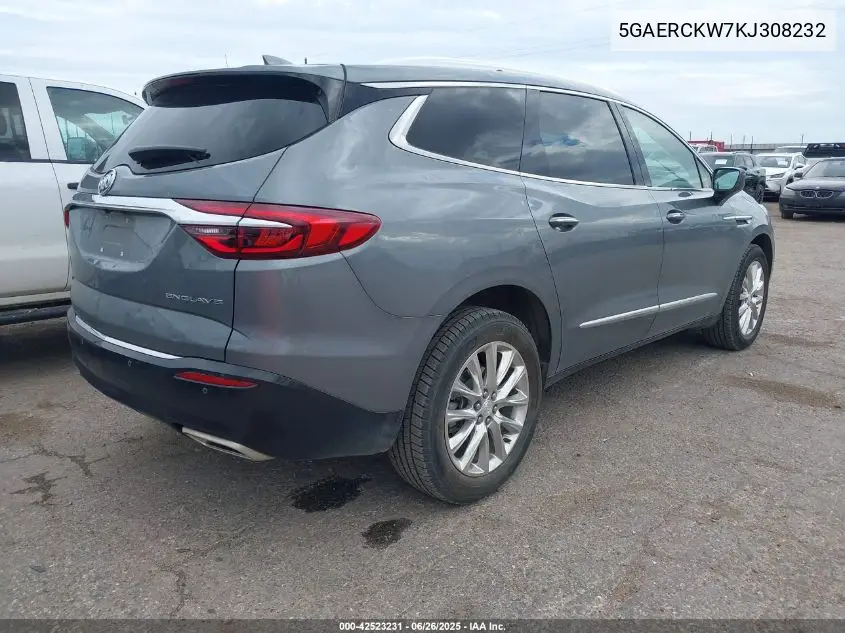 2019 Buick Enclave Fwd Premium VIN: 5GAERCKW7KJ308232 Lot: 42523231