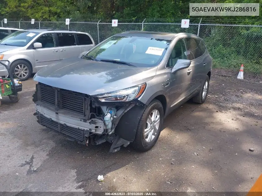 2019 Buick Enclave Awd Essence VIN: 5GAEVAKW9KJ286816 Lot: 42622523