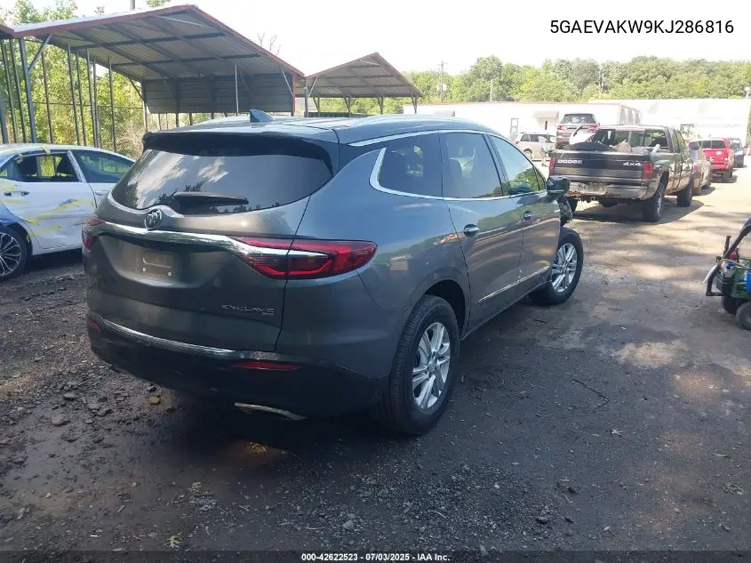 2019 Buick Enclave Awd Essence VIN: 5GAEVAKW9KJ286816 Lot: 42622523