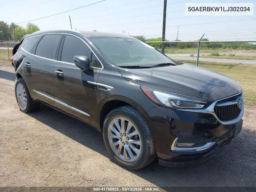 2020 Buick Enclave Fwd Essence VIN: 5GAERBKW1LJ302034 Lot: 41785923
