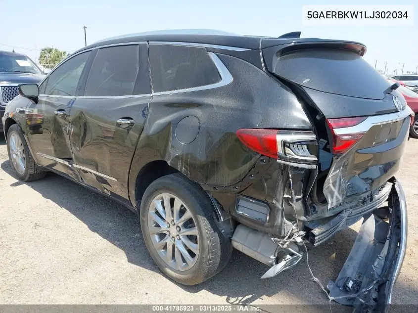 2020 Buick Enclave Fwd Essence VIN: 5GAERBKW1LJ302034 Lot: 41785923