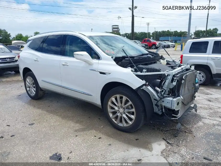 2020 Buick Enclave Fwd Essence VIN: 5GAERBKW5LJ236099 Lot: 42628189