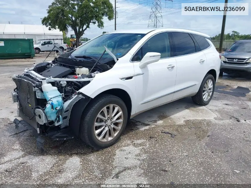 2020 Buick Enclave Fwd Essence VIN: 5GAERBKW5LJ236099 Lot: 42628189