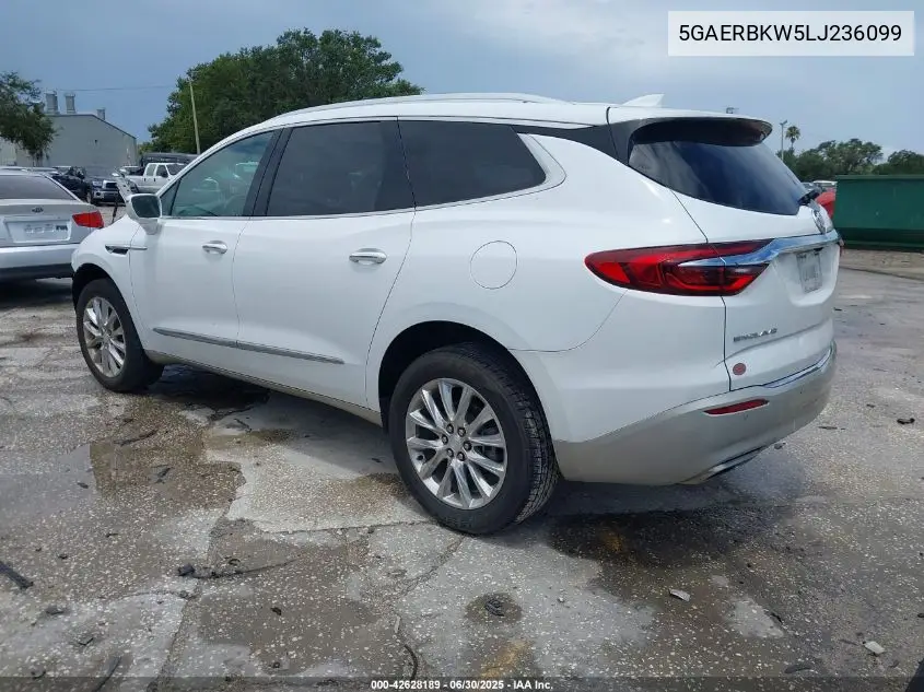 2020 Buick Enclave Fwd Essence VIN: 5GAERBKW5LJ236099 Lot: 42628189