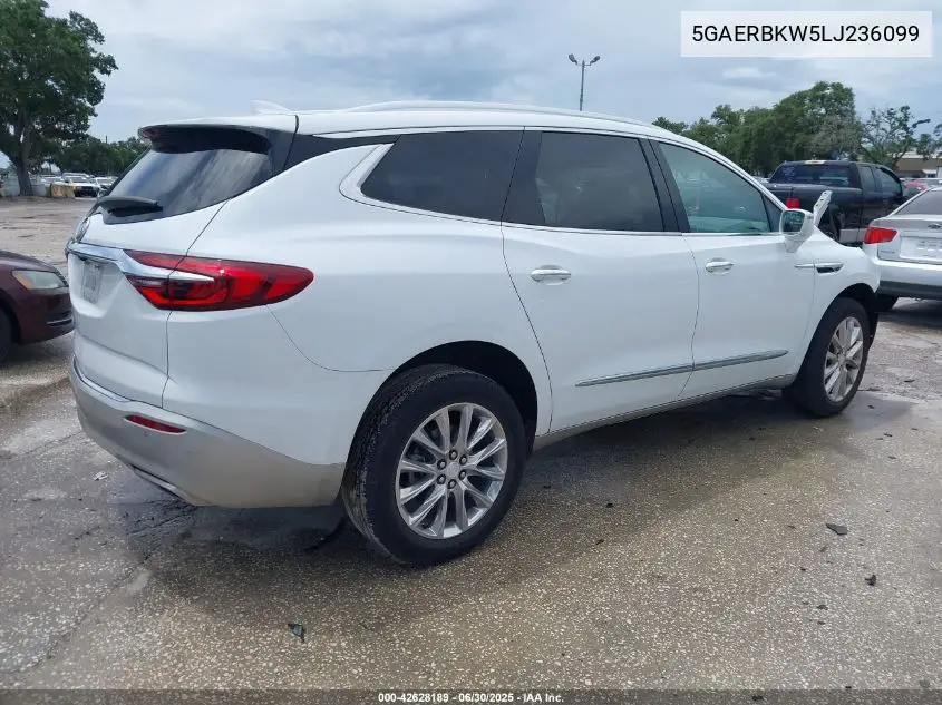 2020 Buick Enclave Fwd Essence VIN: 5GAERBKW5LJ236099 Lot: 42628189