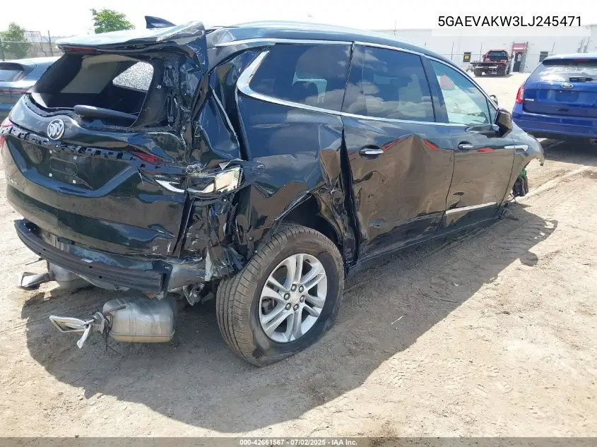 2020 Buick Enclave Awd Essence VIN: 5GAEVAKW3LJ245471 Lot: 42661567