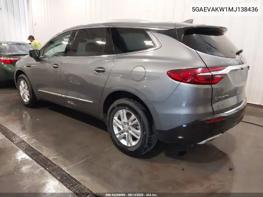 2021 Buick Enclave Awd Essence VIN: 5GAEVAKW1MJ138436 Lot: 42256568