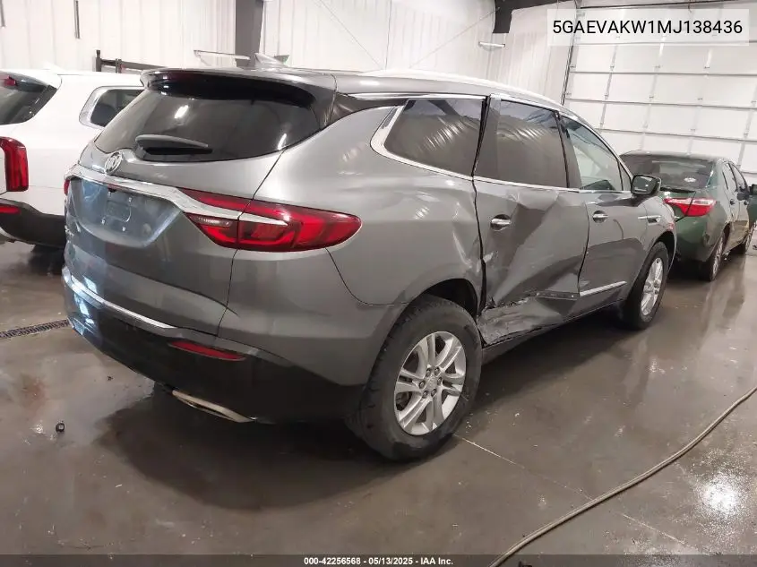 2021 Buick Enclave Awd Essence VIN: 5GAEVAKW1MJ138436 Lot: 42256568