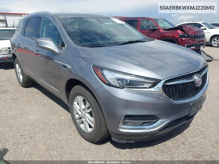 2021 Buick Enclave Fwd Essence VIN: 5GAERBKWXMJ220692 Lot: 42565040
