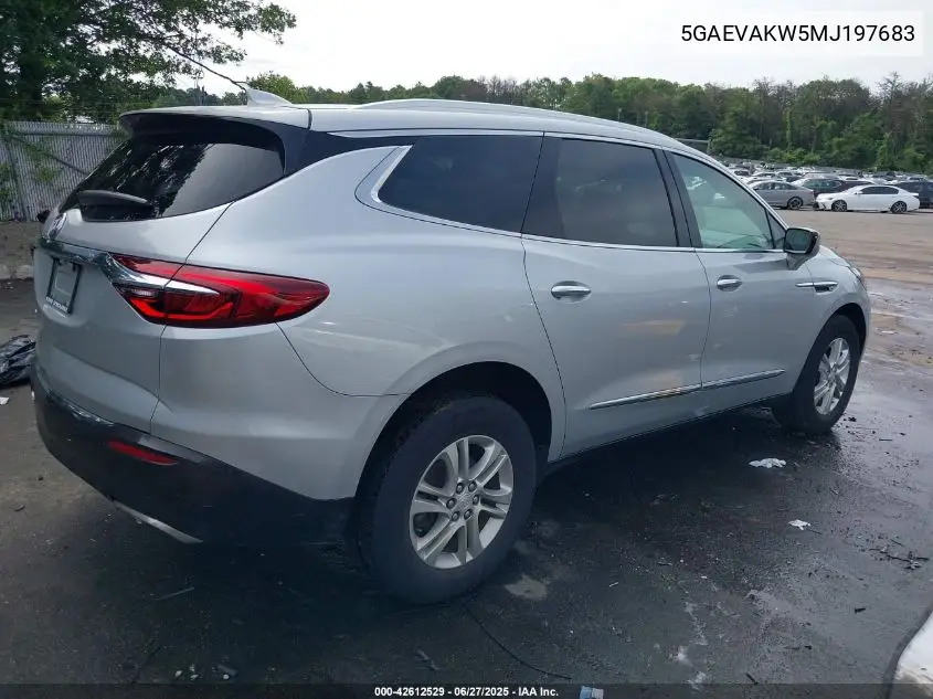 2021 Buick Enclave Awd Essence VIN: 5GAEVAKW5MJ197683 Lot: 42612529