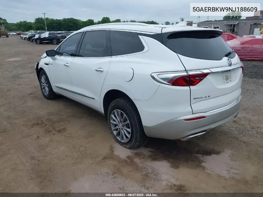 2022 Buick Enclave Fwd Essence VIN: 5GAERBKW9NJ188609 Lot: 42600623