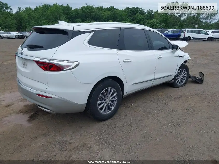 2022 Buick Enclave Fwd Essence VIN: 5GAERBKW9NJ188609 Lot: 42600623