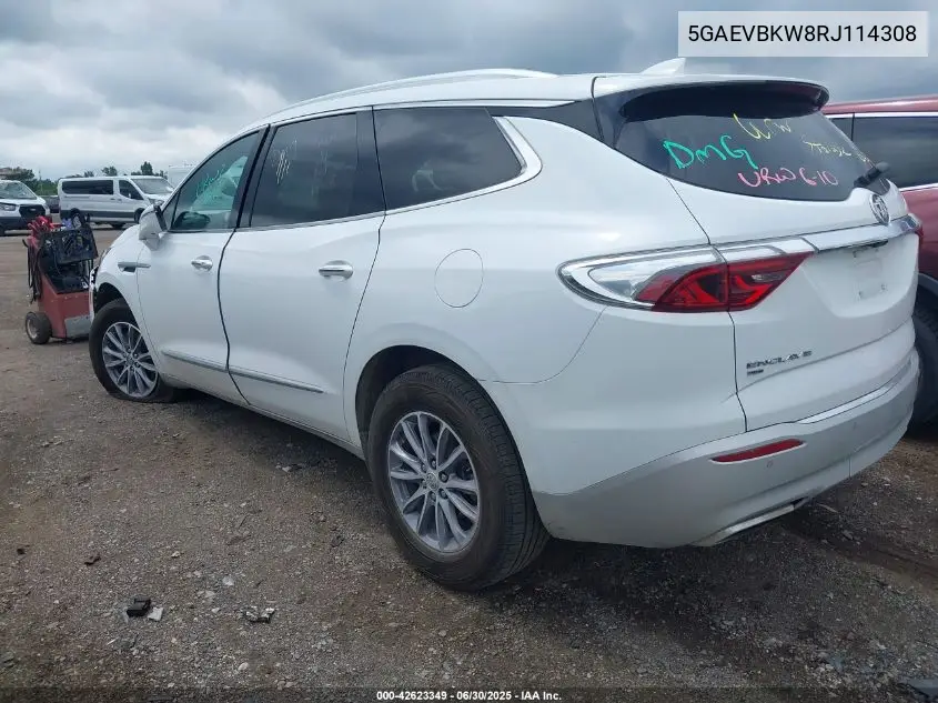 2024 Buick Enclave Premium Awd VIN: 5GAEVBKW8RJ114308 Lot: 42623349