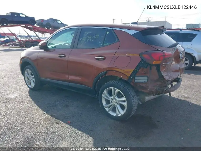 2020 Buick Encore Gx Awd Preferred VIN: KL4MMCSLXLB122446 Lot: 12279049