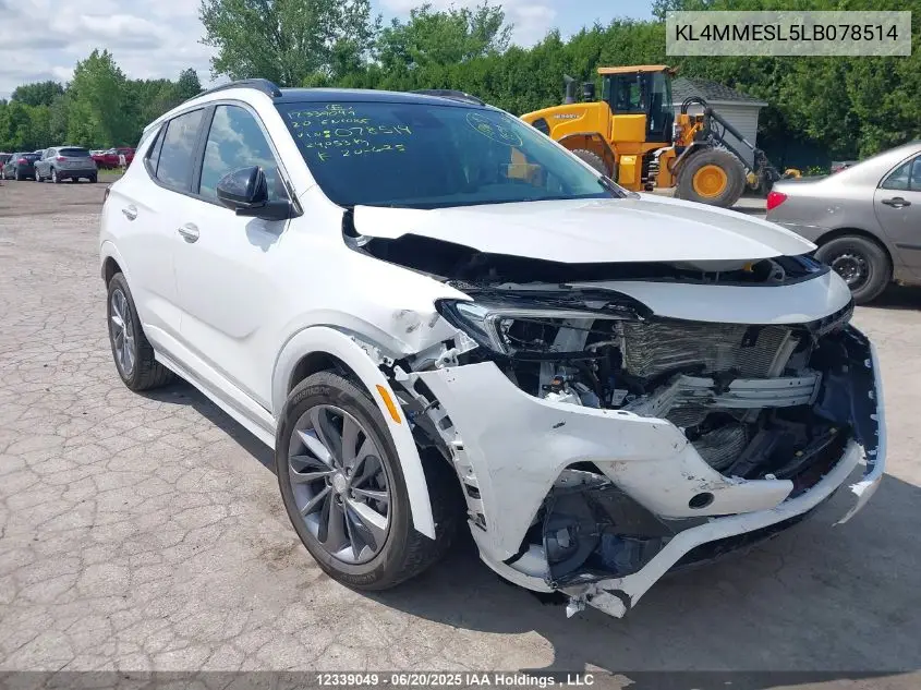 2020 Buick Encore Gx Select VIN: KL4MMESL5LB078514 Lot: 12339049