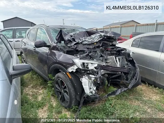 2020 Buick Encore Gx Select VIN: KL4MMESL0LB126310 Lot: 20212365