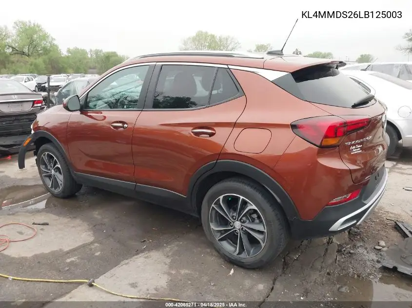 2020 Buick Encore Gx Fwd Select VIN: KL4MMDS26LB125003 Lot: 42065271