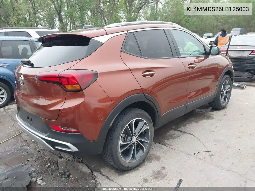 2020 Buick Encore Gx Fwd Select VIN: KL4MMDS26LB125003 Lot: 42065271