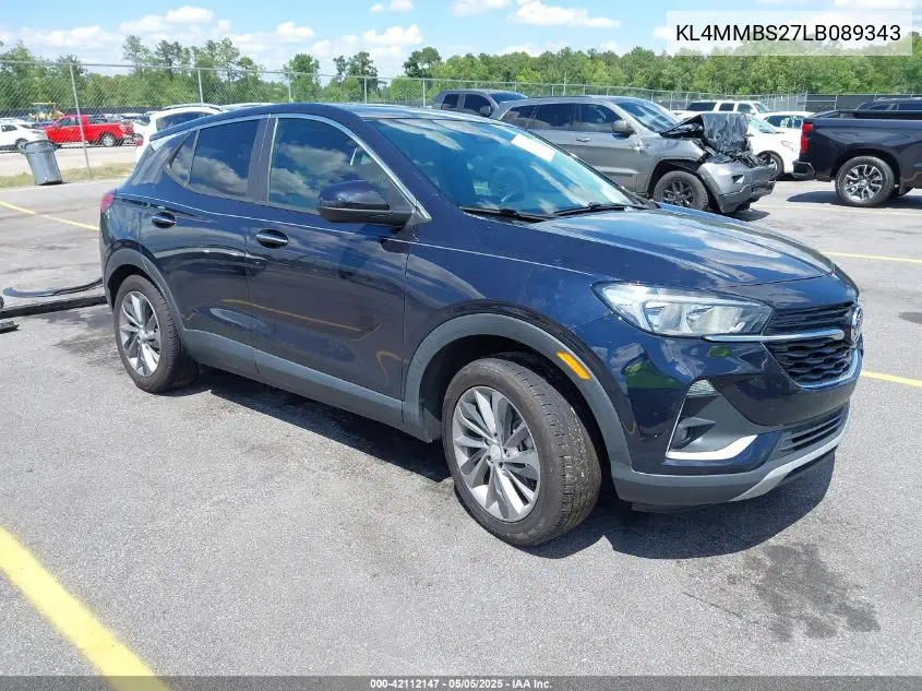 2020 Buick Encore Gx Fwd Preferred VIN: KL4MMBS27LB089343 Lot: 42112147
