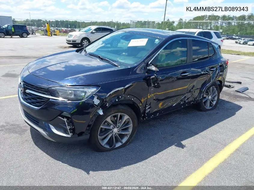 2020 Buick Encore Gx Fwd Preferred VIN: KL4MMBS27LB089343 Lot: 42112147