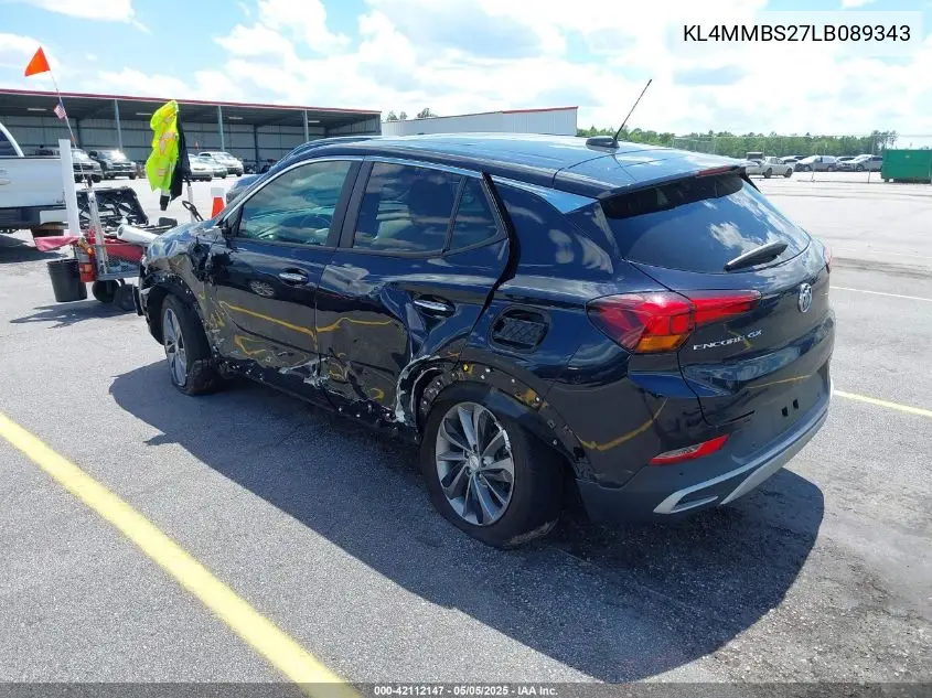 2020 Buick Encore Gx Fwd Preferred VIN: KL4MMBS27LB089343 Lot: 42112147