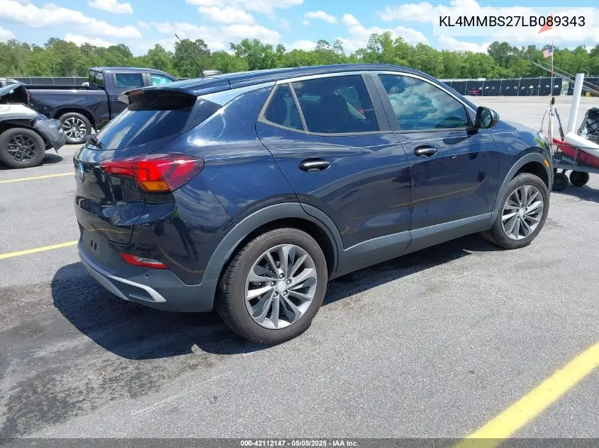 2020 Buick Encore Gx Fwd Preferred VIN: KL4MMBS27LB089343 Lot: 42112147