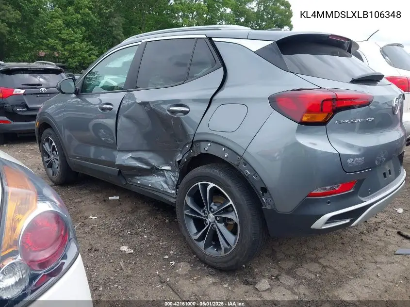 2020 Buick Encore Gx Fwd Select VIN: KL4MMDSLXLB106348 Lot: 42161000