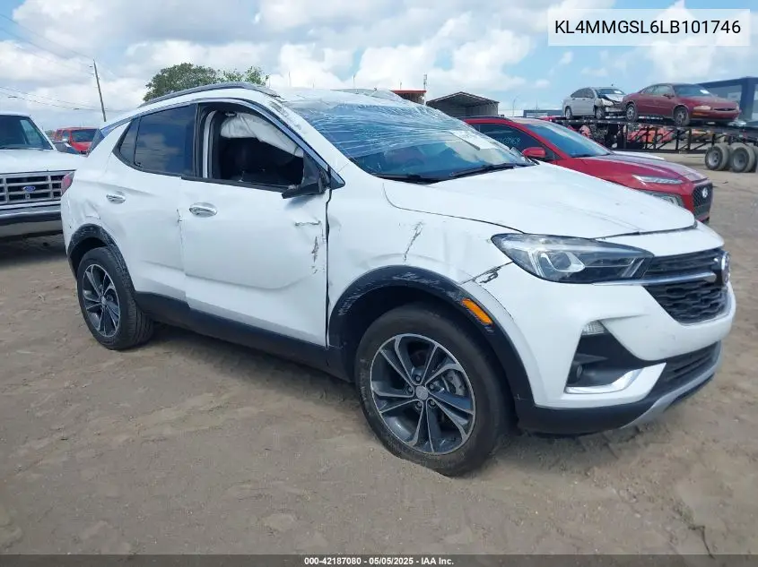 2020 Buick Encore Gx Awd Essence VIN: KL4MMGSL6LB101746 Lot: 42187080