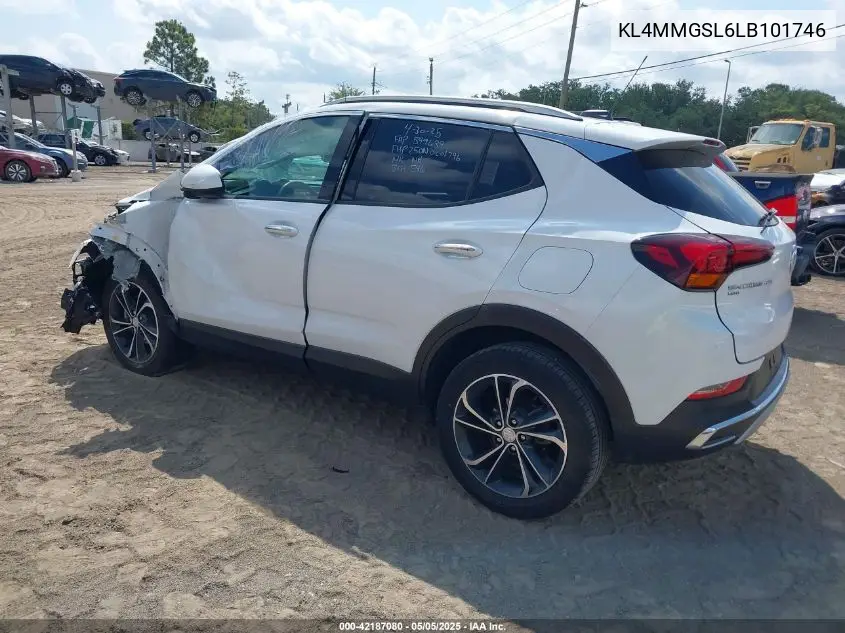 2020 Buick Encore Gx Awd Essence VIN: KL4MMGSL6LB101746 Lot: 42187080