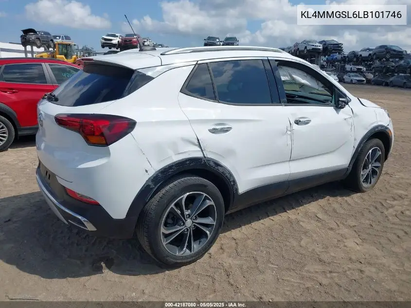 2020 Buick Encore Gx Awd Essence VIN: KL4MMGSL6LB101746 Lot: 42187080