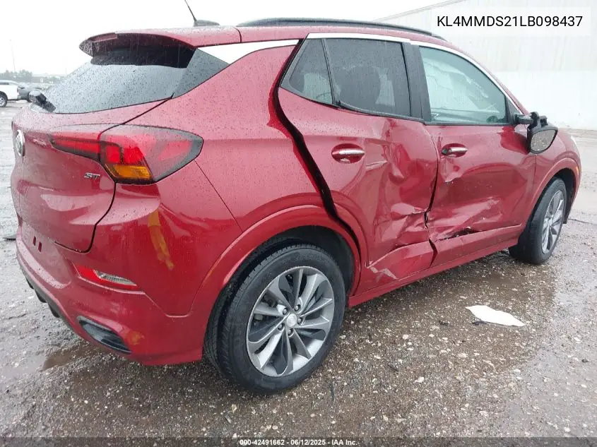 2020 Buick Encore Gx Fwd Select VIN: KL4MMDS21LB098437 Lot: 42491662