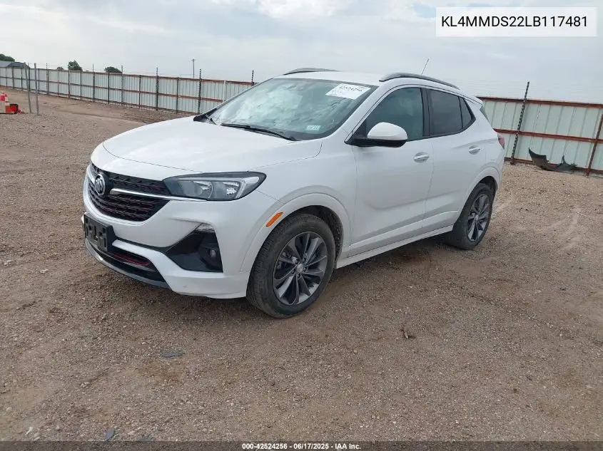 2020 Buick Encore Gx Fwd Select VIN: KL4MMDS22LB117481 Lot: 42524256