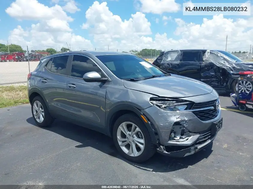 2020 Buick Encore Gx Fwd Preferred VIN: KL4MMBS28LB080232 Lot: 42536040
