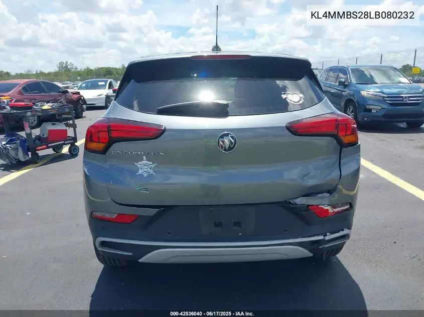 2020 Buick Encore Gx Fwd Preferred VIN: KL4MMBS28LB080232 Lot: 42536040