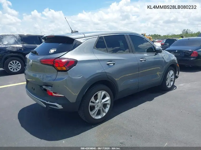 2020 Buick Encore Gx Fwd Preferred VIN: KL4MMBS28LB080232 Lot: 42536040