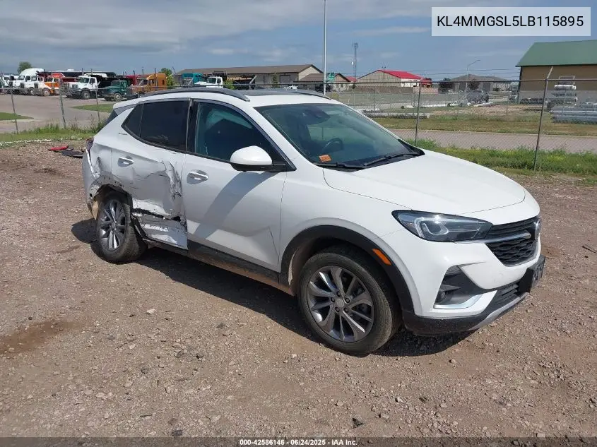 2020 Buick Encore Gx Awd Essence VIN: KL4MMGSL5LB115895 Lot: 42586146