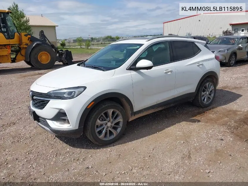 2020 Buick Encore Gx Awd Essence VIN: KL4MMGSL5LB115895 Lot: 42586146