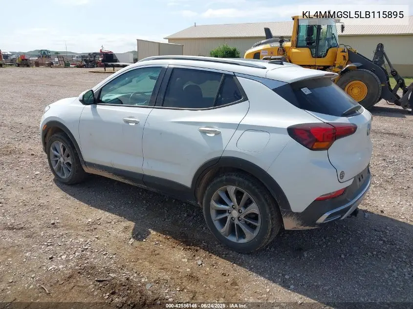 2020 Buick Encore Gx Awd Essence VIN: KL4MMGSL5LB115895 Lot: 42586146