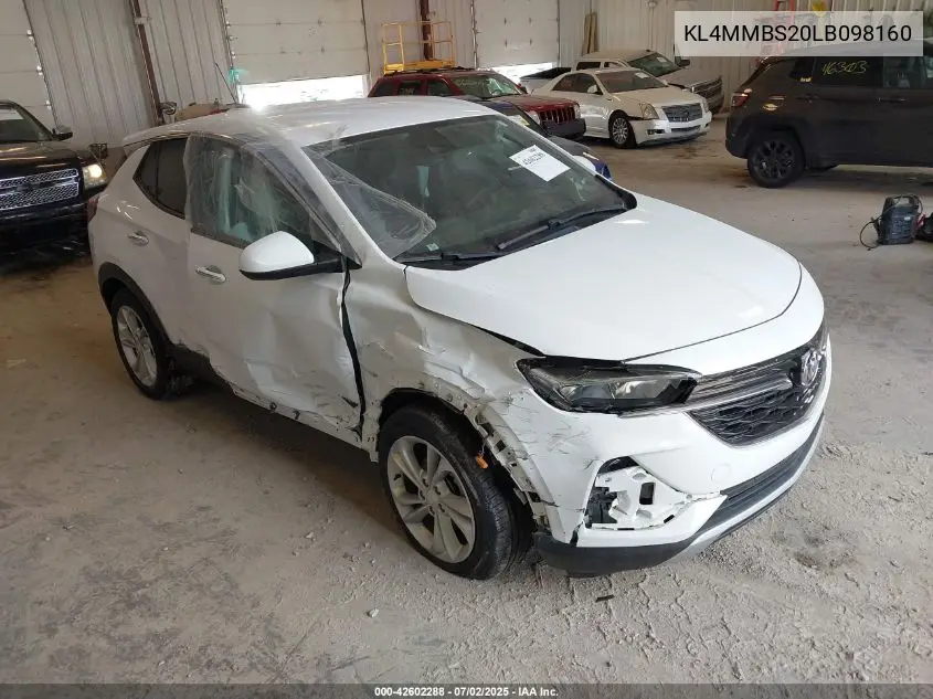 2020 Buick Encore Gx Fwd Preferred VIN: KL4MMBS20LB098160 Lot: 42602288
