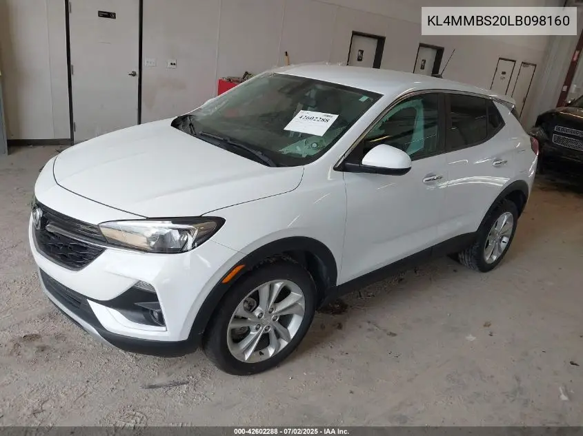 2020 Buick Encore Gx Fwd Preferred VIN: KL4MMBS20LB098160 Lot: 42602288